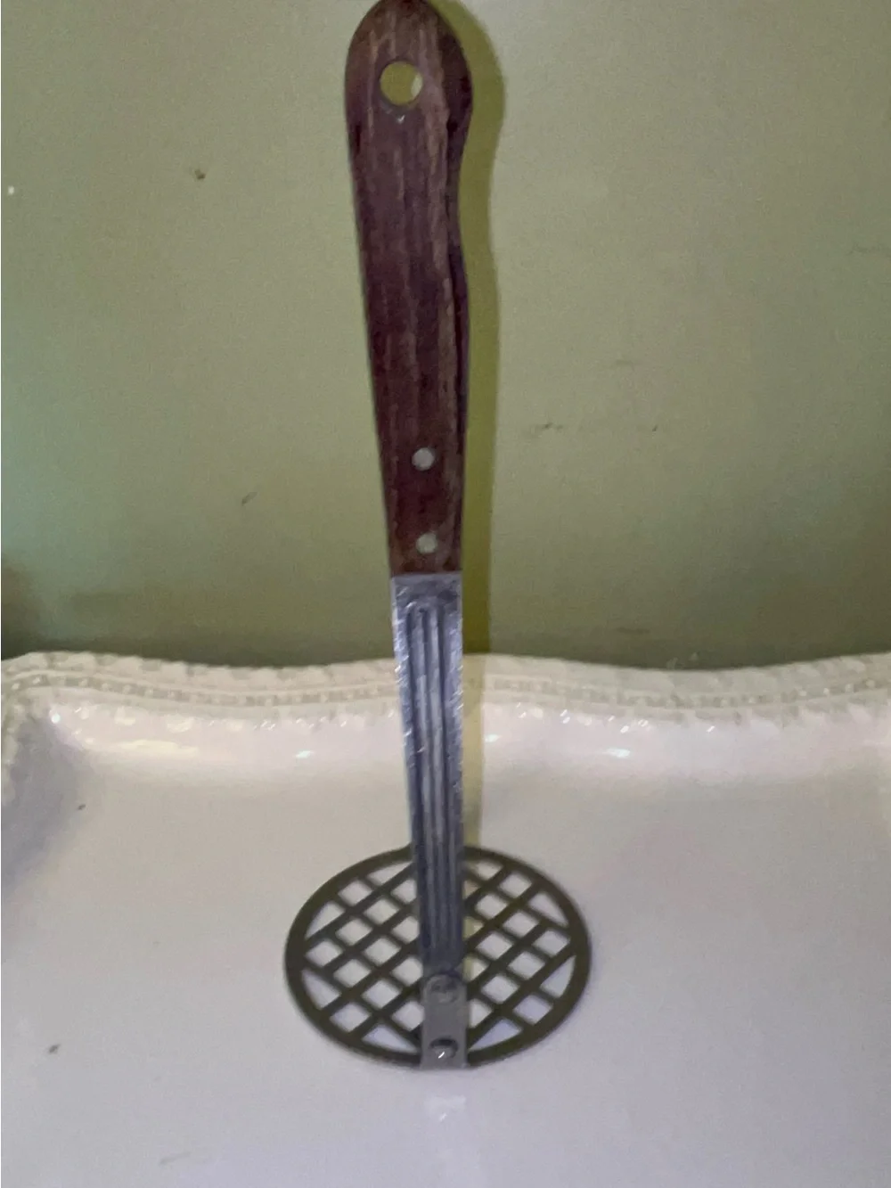 Vintage Imperial Stainless Veri-Sharp Potato Masher